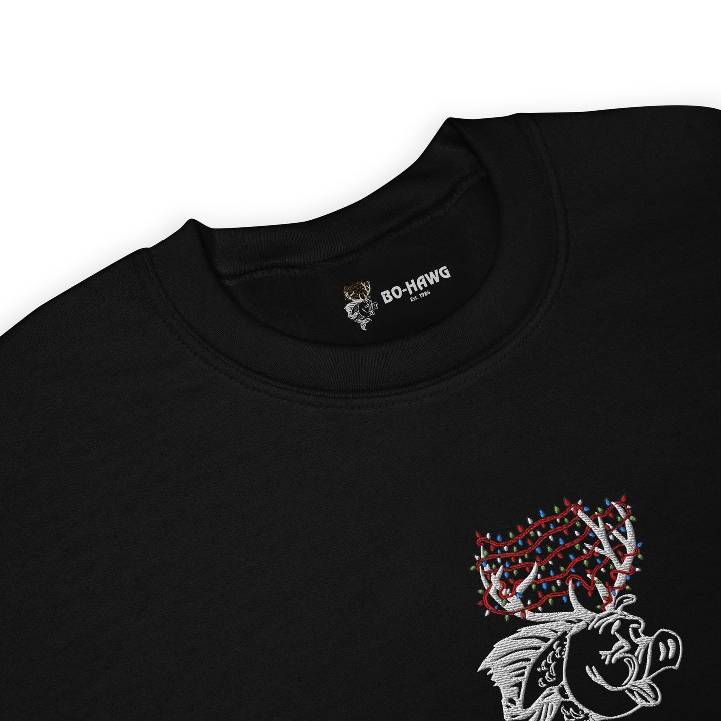 Holiday Hawg Embroidered Crewneck