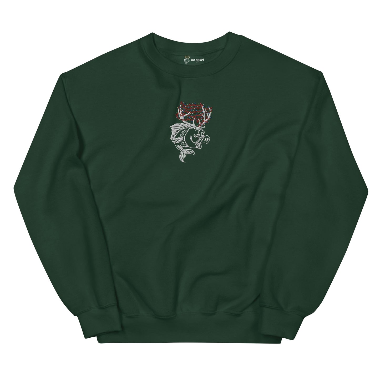 Holiday Hawg Embroidered Crewneck