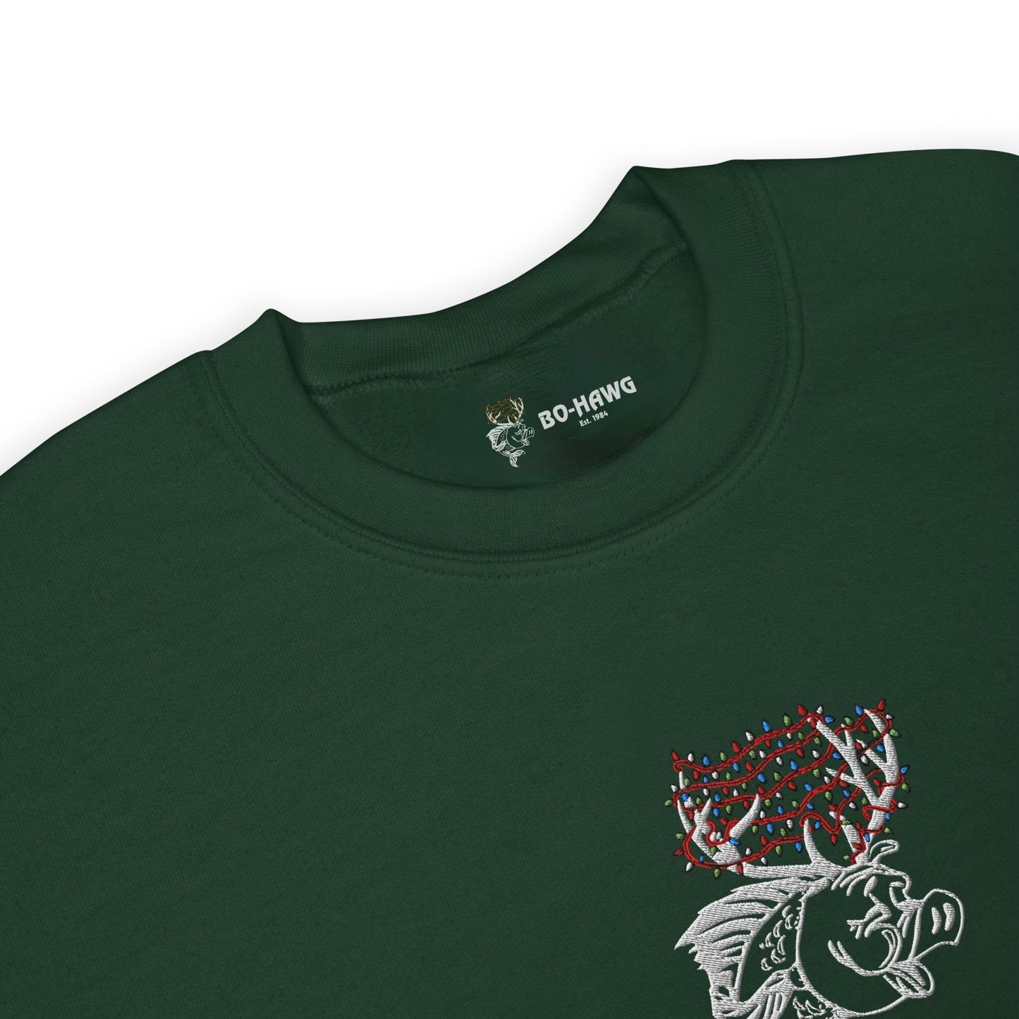 Holiday Hawg Embroidered Crewneck