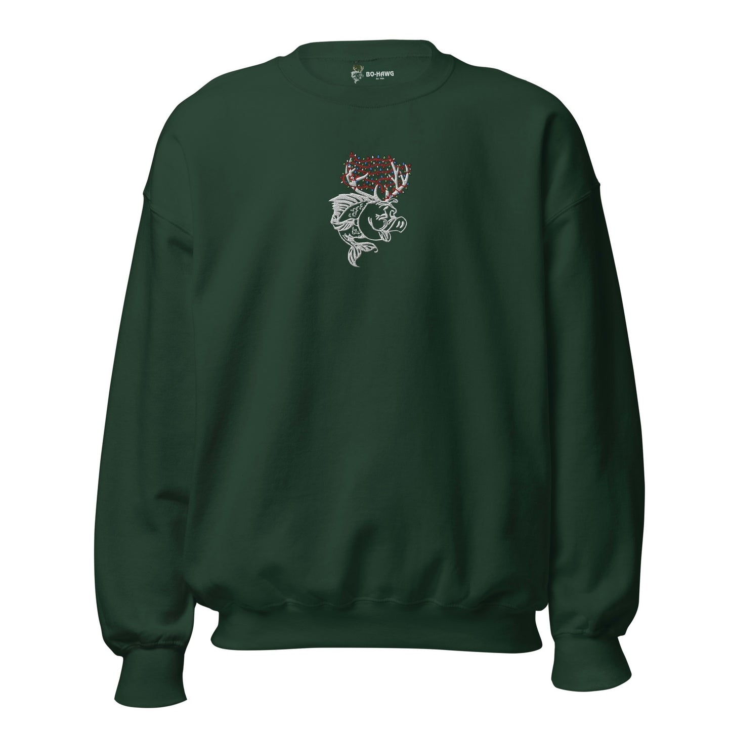 Holiday Hawg Embroidered Crewneck