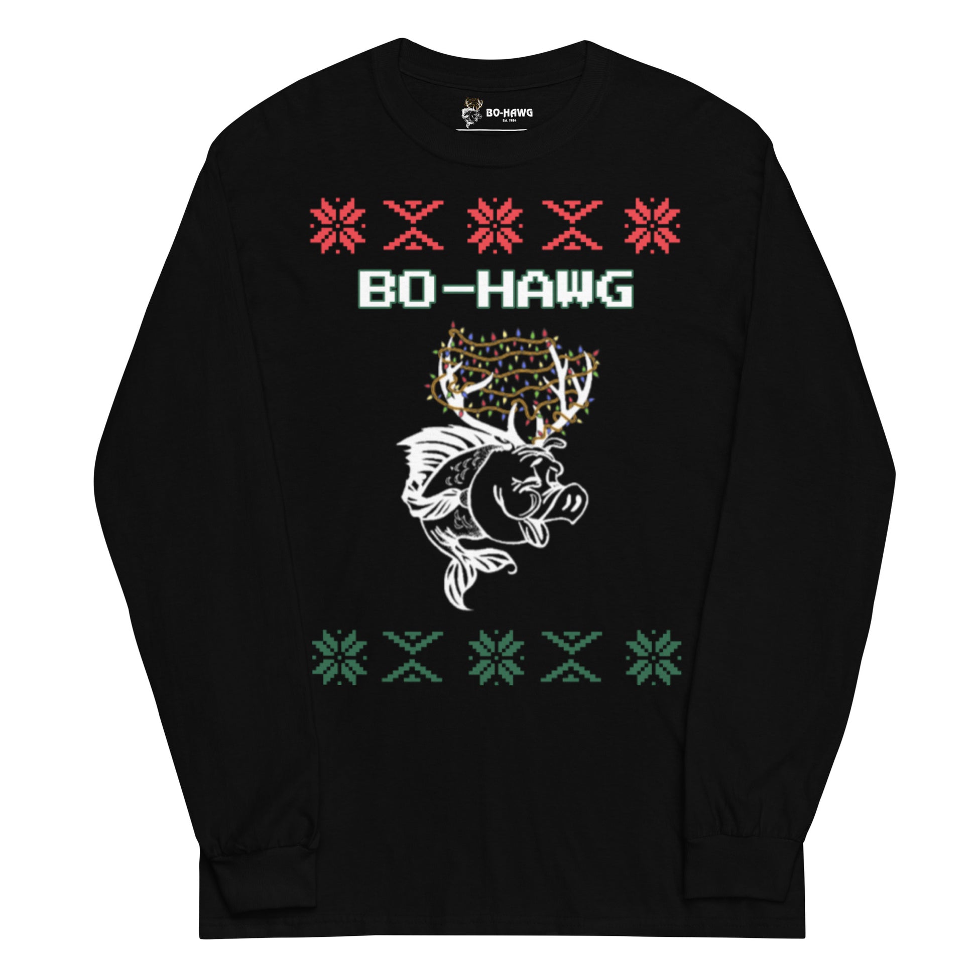 Holiday Hawg long sleeve black tee