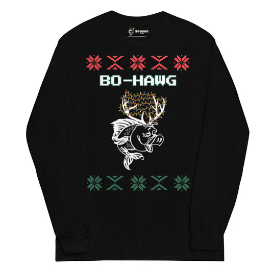 Holiday Hawg long sleeve black tee