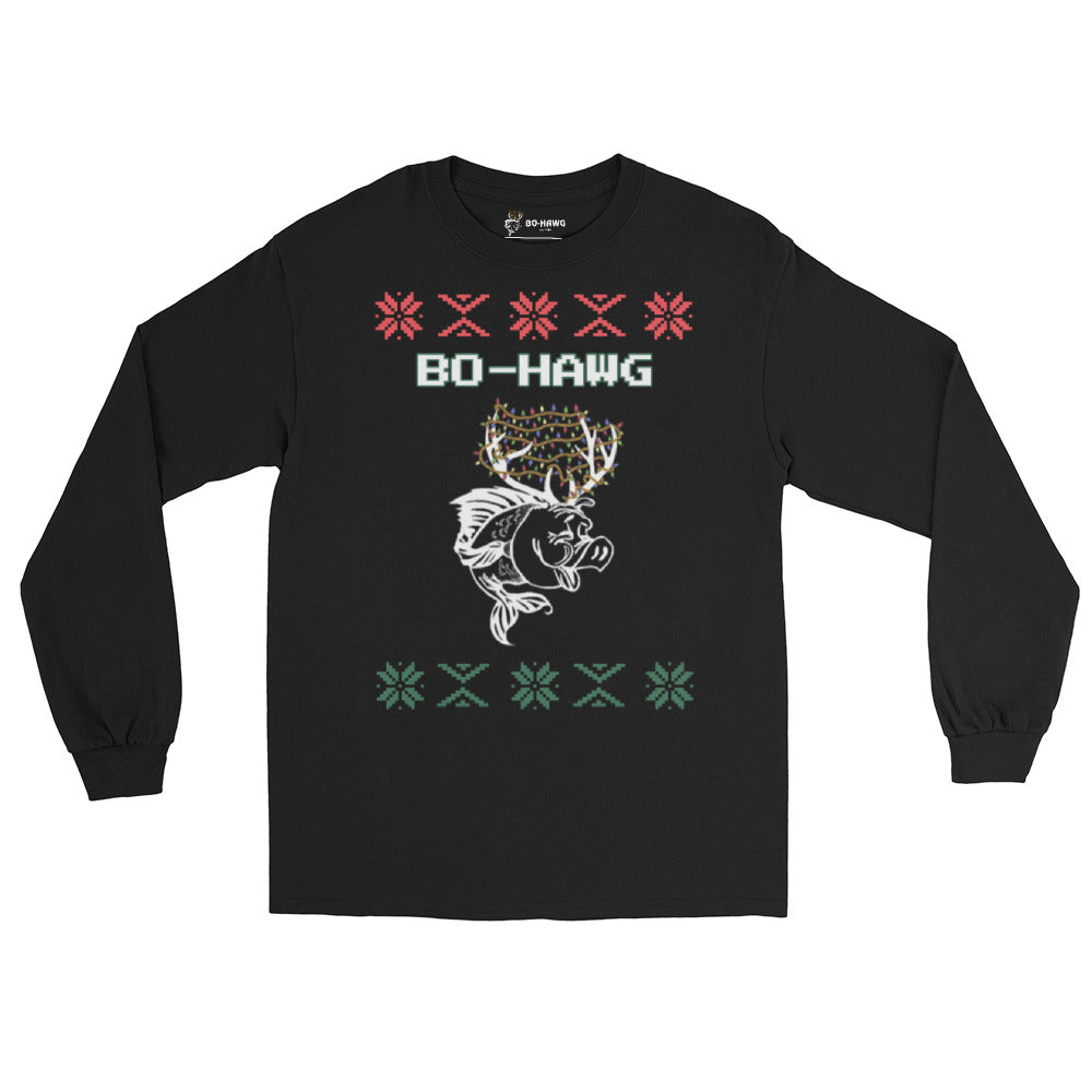 Holiday Hawg long sleeve black tee